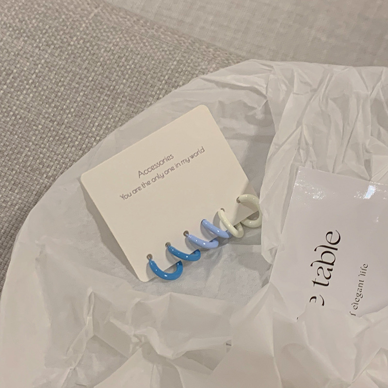 【New Small Ear Ring Three-Piece Set 2022 New Fashion Earrings Spring Sweet Cool Earrings Women's Earrings