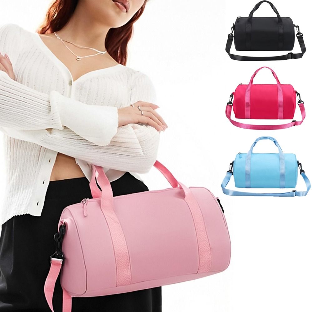 Portable Mini Gym Bag Solid Color Waterproof Sports Bags Large Capacity Lightweight Yoga Bag for Women