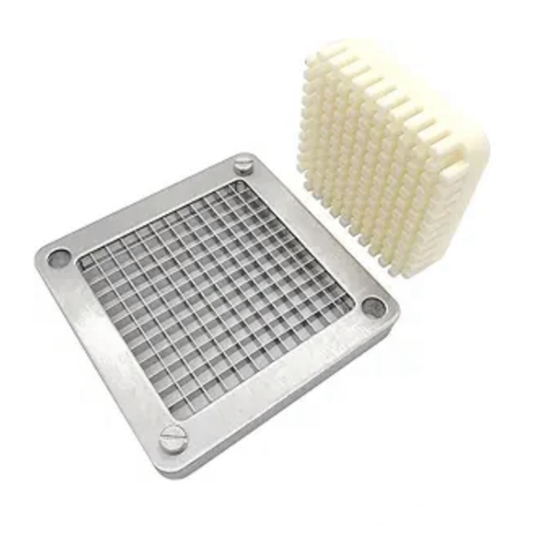 Replacement French Fry Cutter Blade 1/4" Chopper Blade for Fruit Vegetable Cutting Machine Tomato with Stainless Steel Blade and Pusher Block