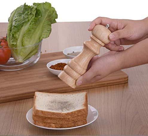 Heavy Duty Wooden Manual Pepper Grinder Crusher Mill Shakers ( 7-inch) Shaker