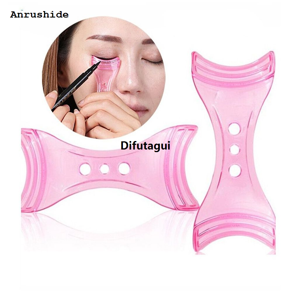 Difutagui 1 Pc HOT Blue Pink Eyeliner Model Eye Helper Device Tool Luxury Luxury Draw Liners Guide Card Eyeliner Guide Eye Makeup Tool