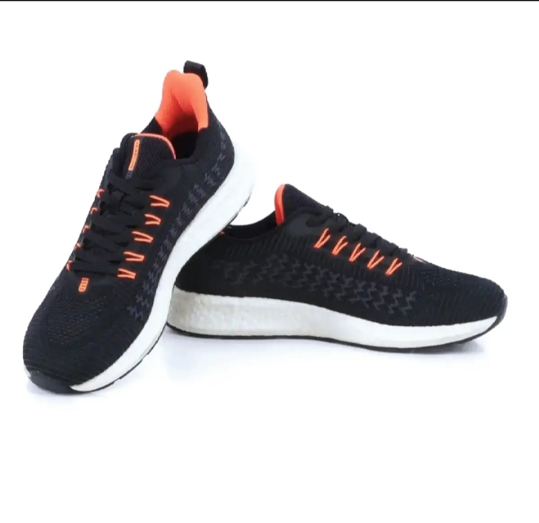 Black Genuine Yearcon Running Shoes For Men (5213)