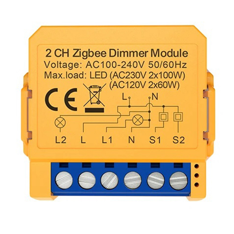 Graffiti Intelligent ZigBee Dimmer On/Off 2 Way Dark Box Smart Switch APP Remote Dimming Multifunction Module