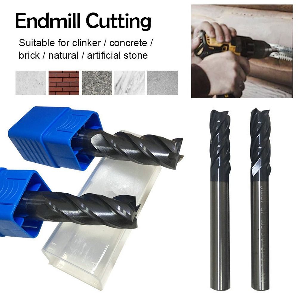 High quality Alloy Carbide 50mm Length Milling Cutter 4 Flute Mill Endmill Cutting Machine Tools