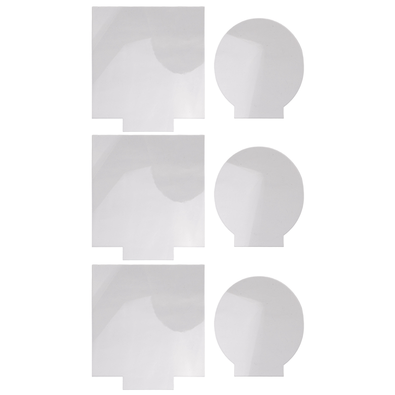FORIDE 2mm Acrylic Sheet Clear Cast for Plexiglass with Double Sided Protective for LED Light Base Signs DIY Display 6 Pcs