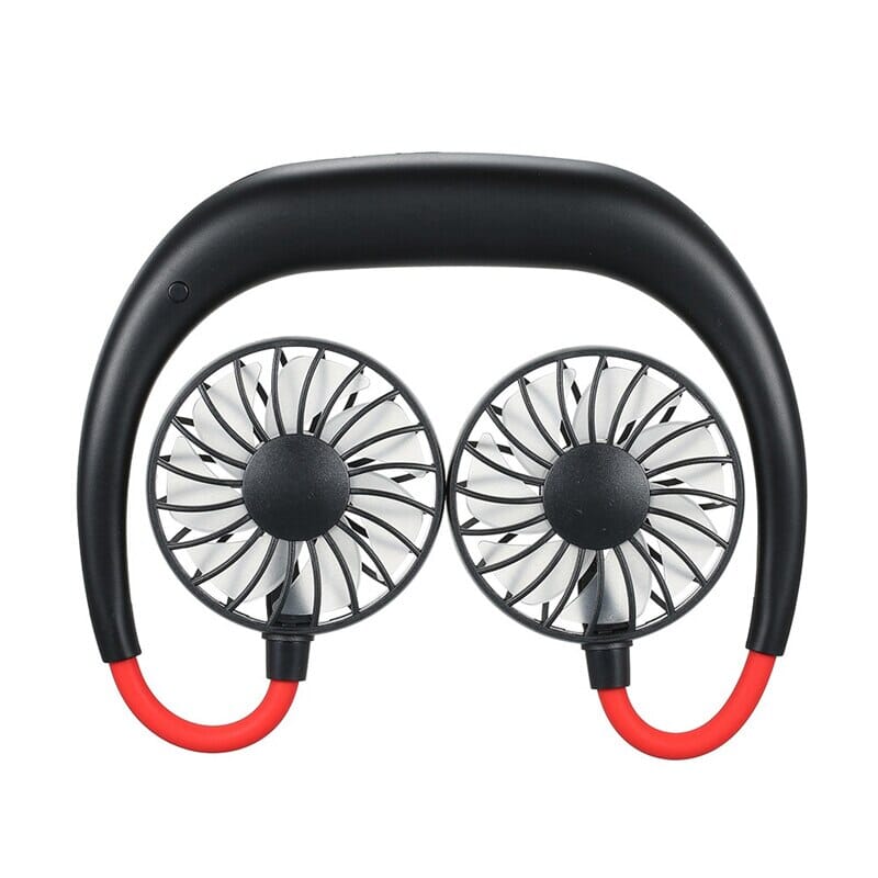 USB Portable Fan Hands-free Neck Fan Hanging Charging Mini Portable Sports Fans 3 gears USB