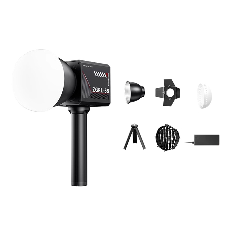 60W Pro LED Video Light Photographic Studio Light with Light Control Panel Mini Softbox for Video Livestreaming EU Plug