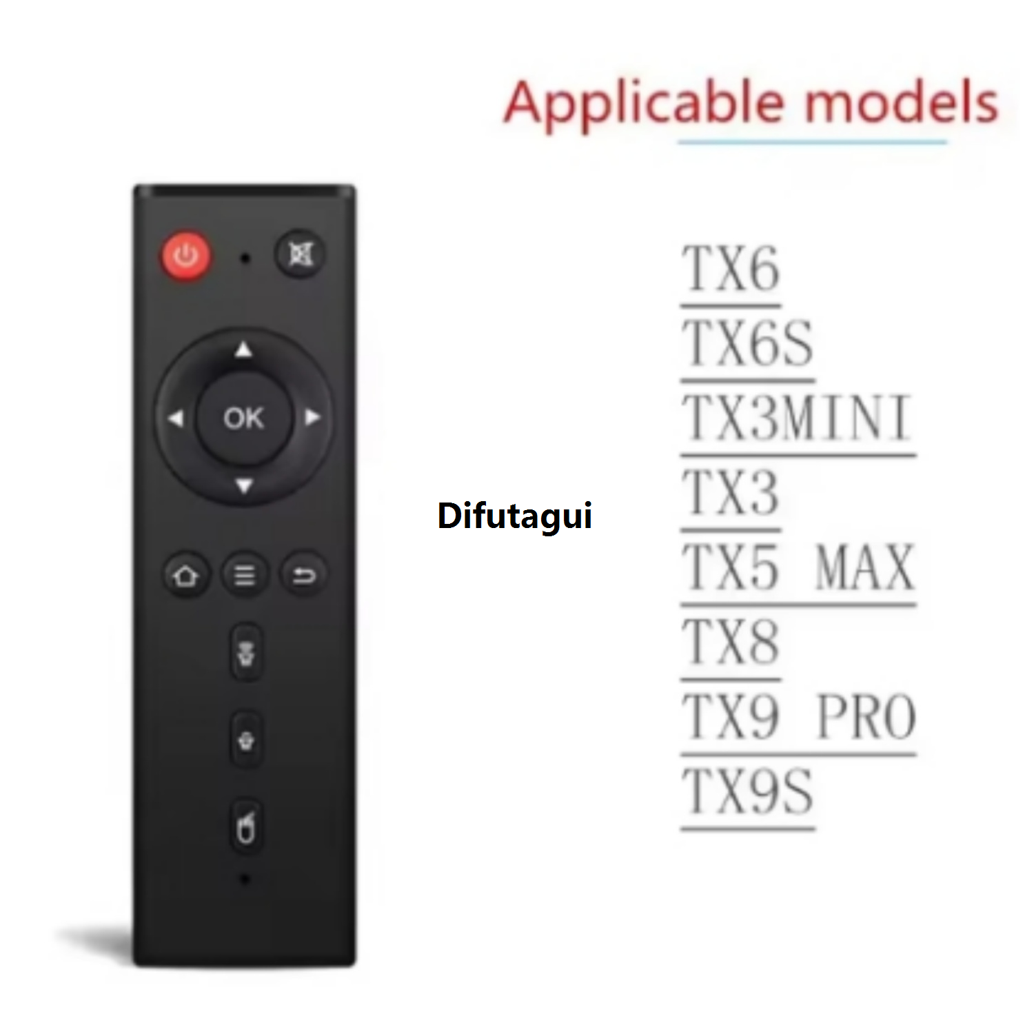 Difutagui High Quality Universal TX3 Remote Control For H96 mini MAX/V88/TX6/T95X/Z Affordable Plus/TX3 M12 MXQ Universal Android TV BOX Learning Remote Controlle