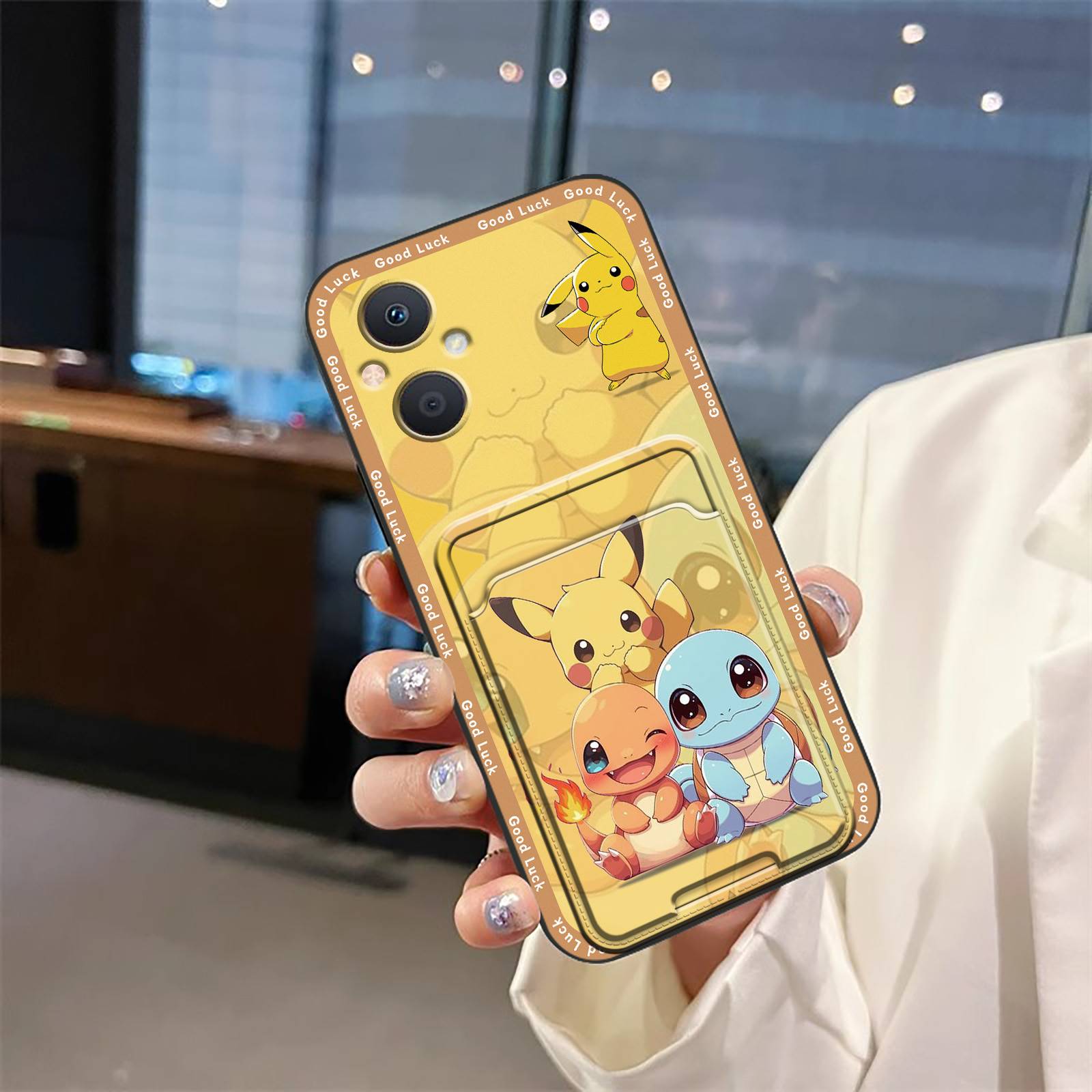 Back Cover Card slot Phone Case For OPPO A96 5G/Reno7Z 5G/Reno7 Lite/F21 Pro 5G Cute Waterproof Card sleeve Anti-dust