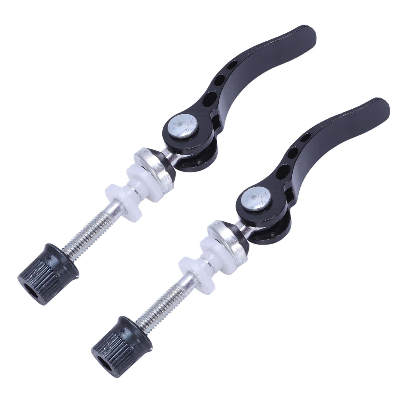 fasdaga 2X Black Bicycle Quick Release Seat Post Clamp Binder 6 x 55mm Rod