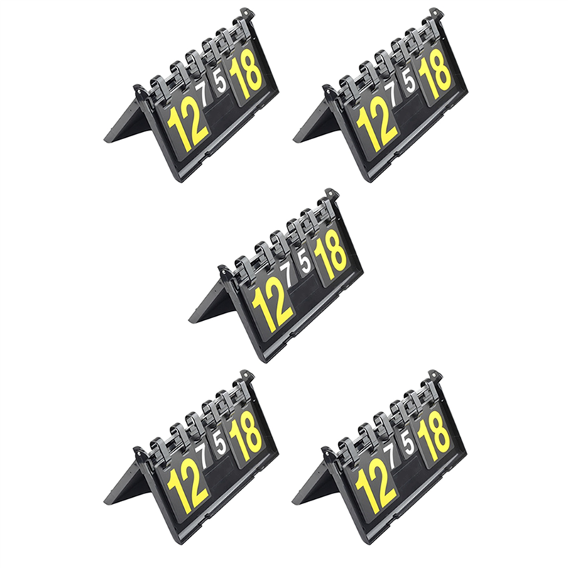 Cluellp-5X 4 Digit Score Board Basketball Football Volleyball Sport Table Tennis Scoreboard Waterproof Scoreboard