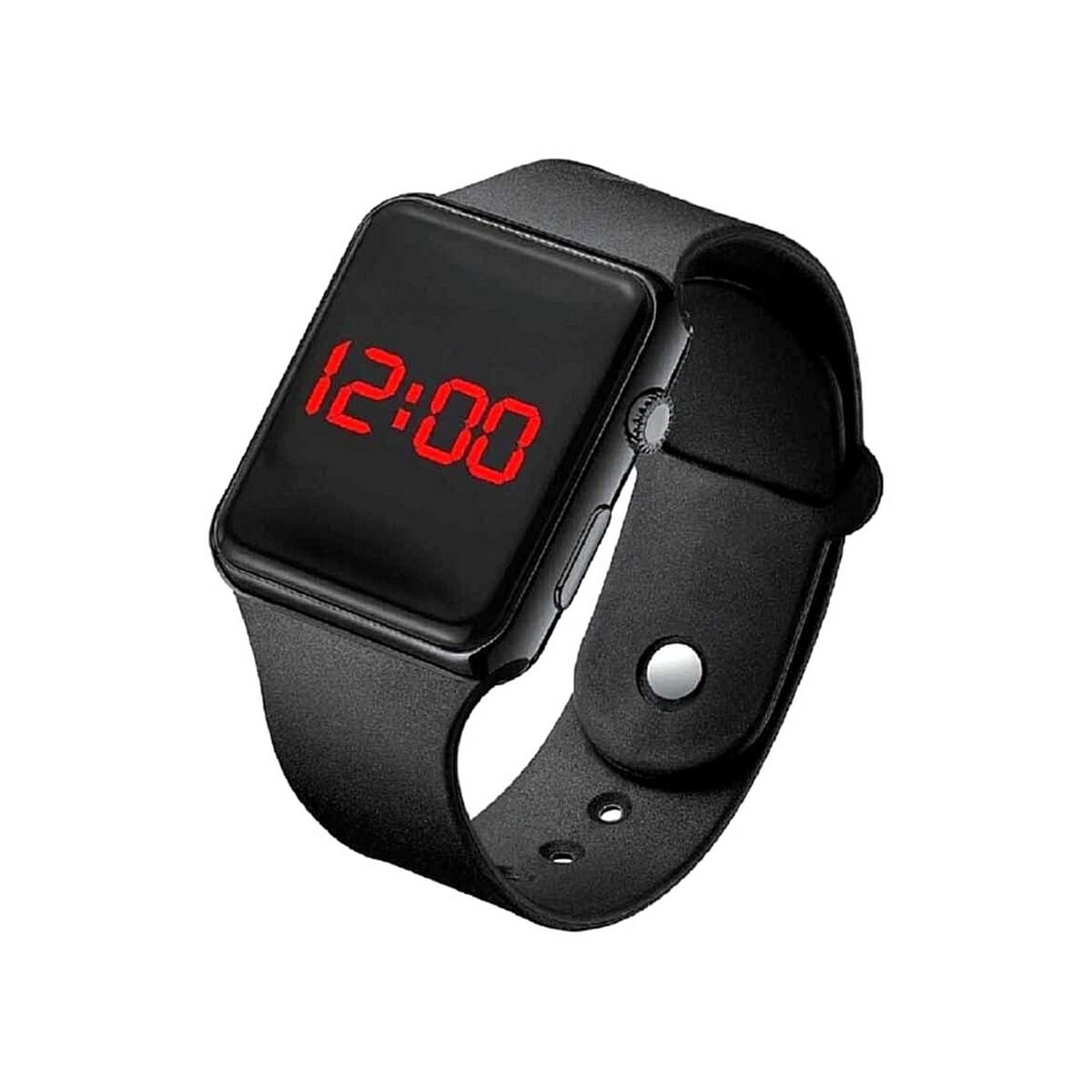 New Generation Dial Black Color Square Led Watches For Kids Digital Watch
