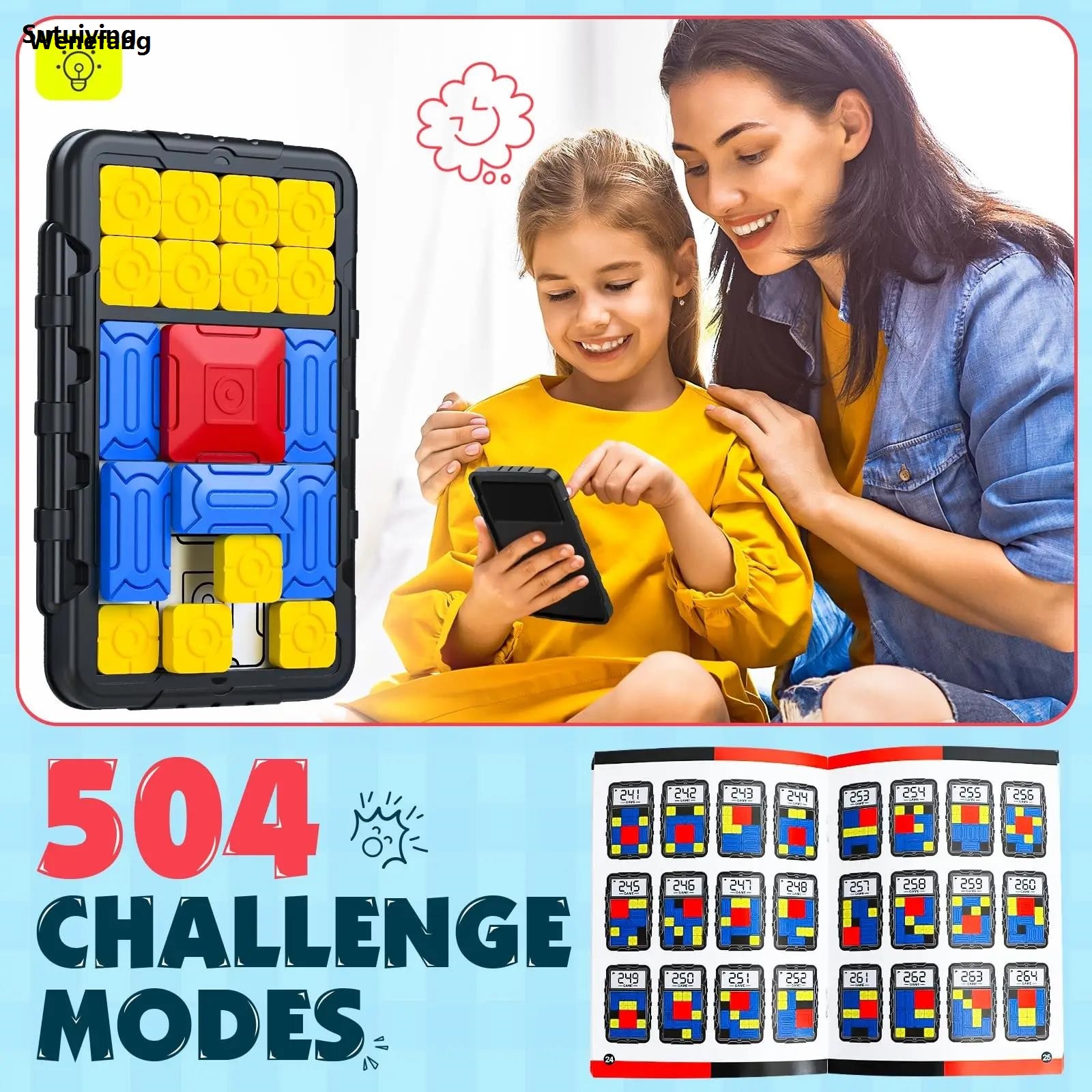 Wenefang Sutuiying Slide Block Brain Game Challenge Huarong Road Brain Teaser Sliding Profesional 2025 Puzzles Logical Thinking Interactive Toy Board Game Kid Gifts