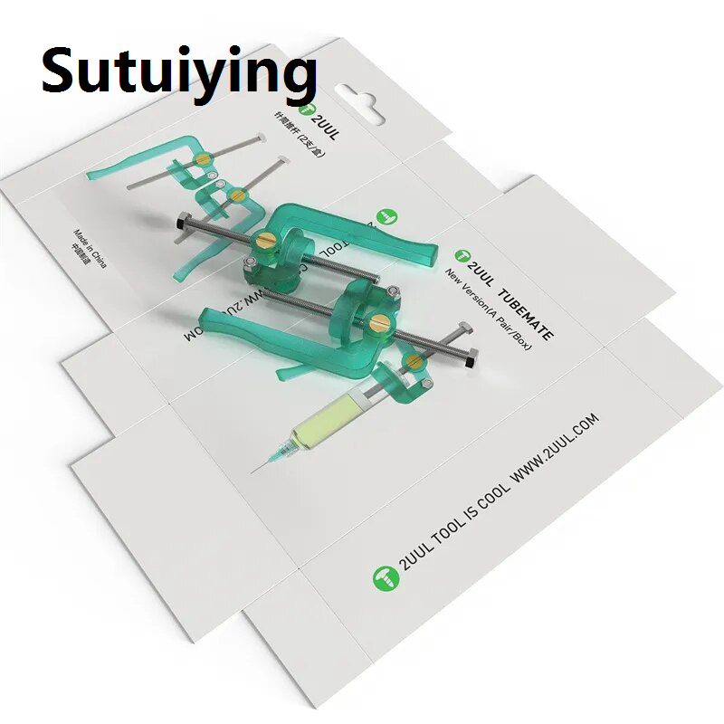 Sutuiying phone repair tools 2Pcs/Box 2UUL Tubemate Syringe Solder Paste Tube Push Rod Phone Repair Labor Saving Welding Flux Dispenser Auxiliary ToolScrew Nut Drivers