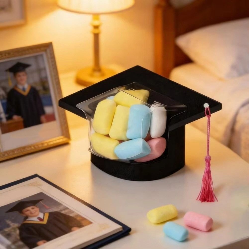 5/10Pcs Practical Creative Graduation Candy Dome Portable DIY Chocolate Container Reusable with Tassel Party Favor Box Themed Party Supplies