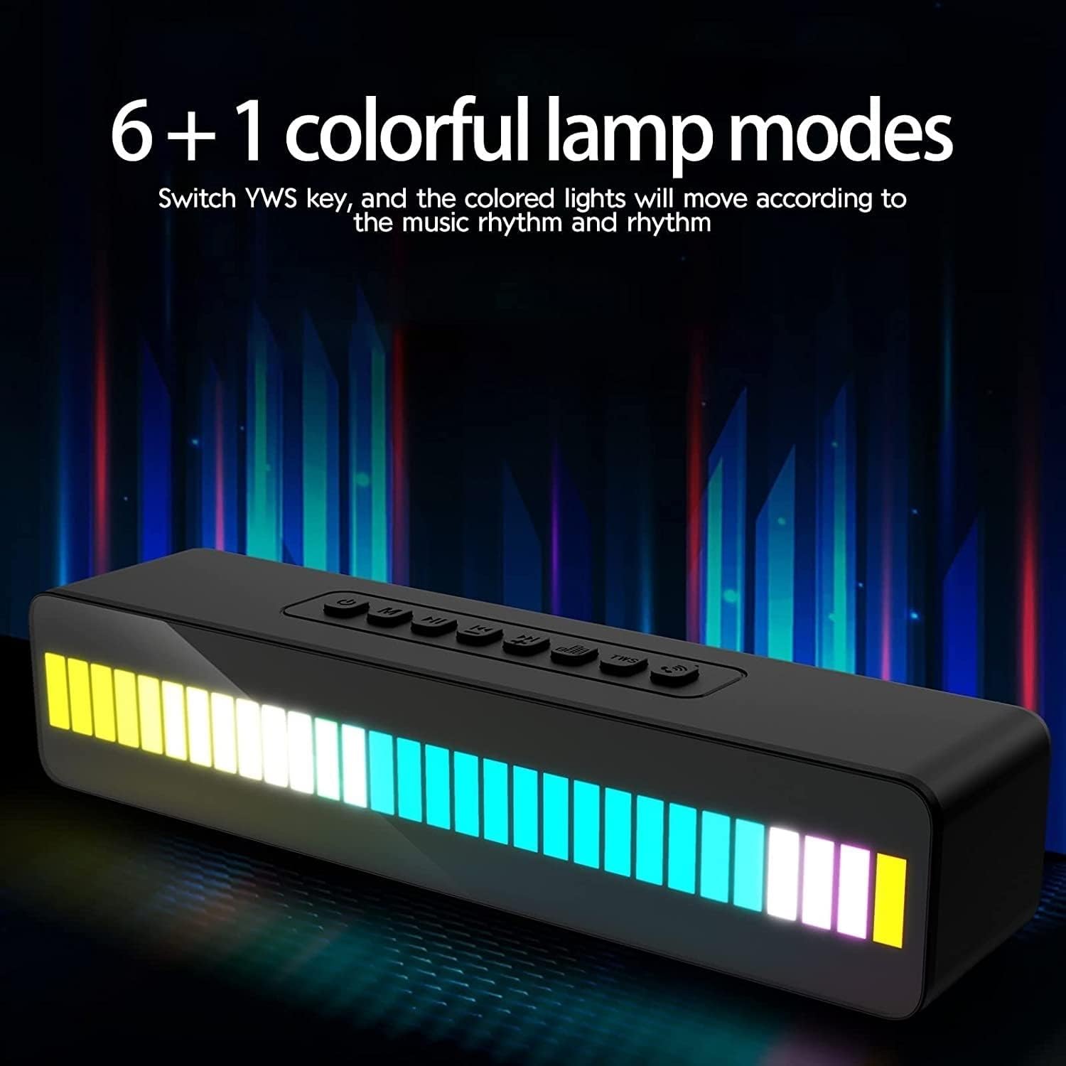 M9 Speakers Sound Box Mini Rgb Led Rhythm Light Sound