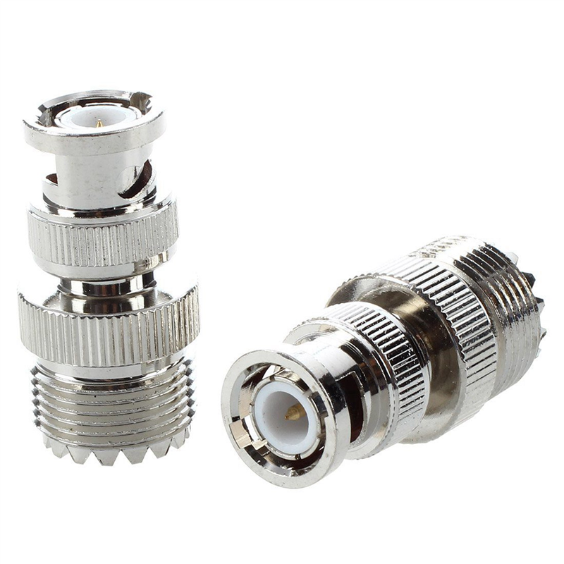 FORIDE 6 Pcs BNC Male Plug to UHF SO239 Female RF Coaxial RF Connector