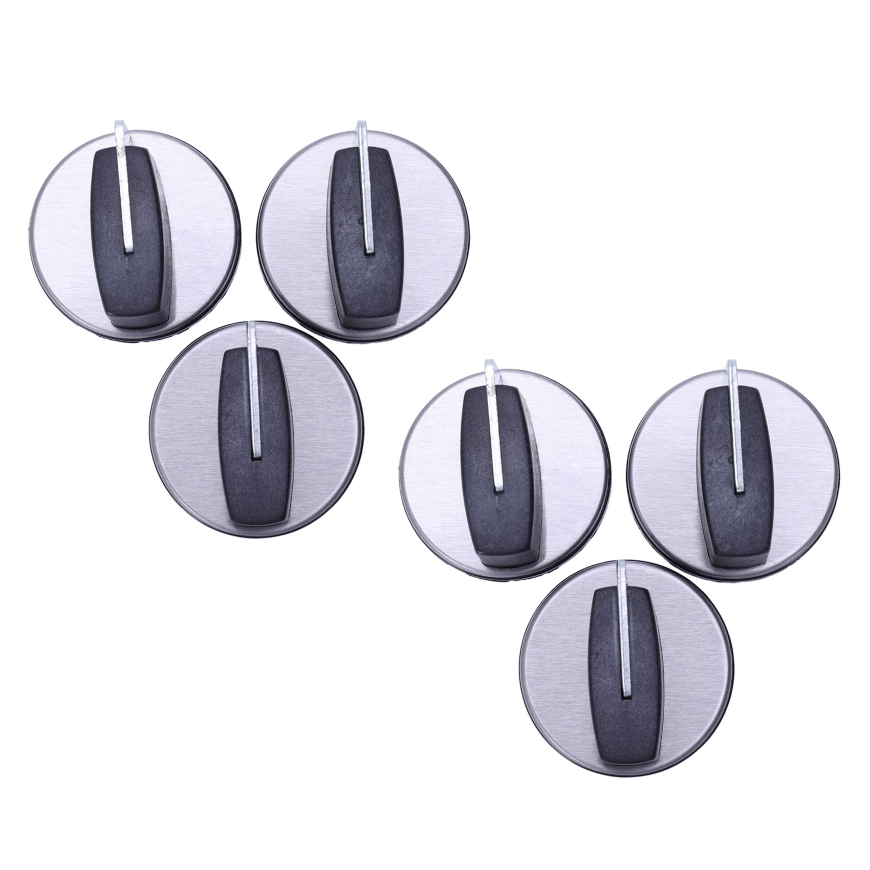 FORIDE Universal Burner Parts Knobs Oven Rotary Switch Control Switch Gas Stove 6 Pcs