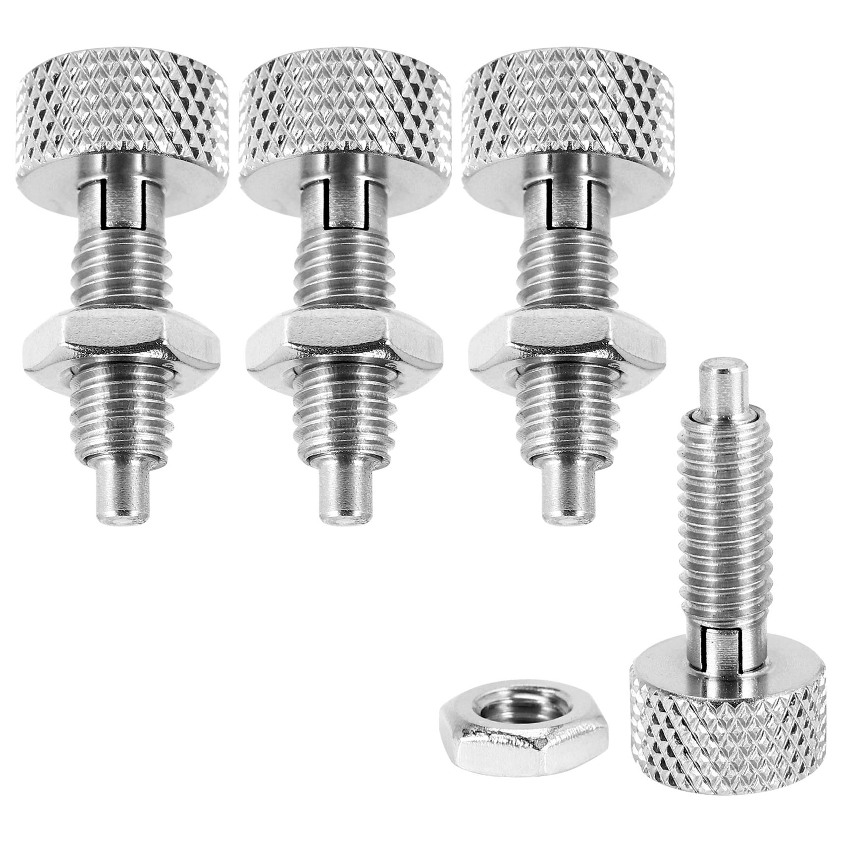 NAMUNY 4Pcs Handle ,Quick Release Lock Pin, Retractable Spring Plunger, M6 Lockout Kit for Rolling Tool Box