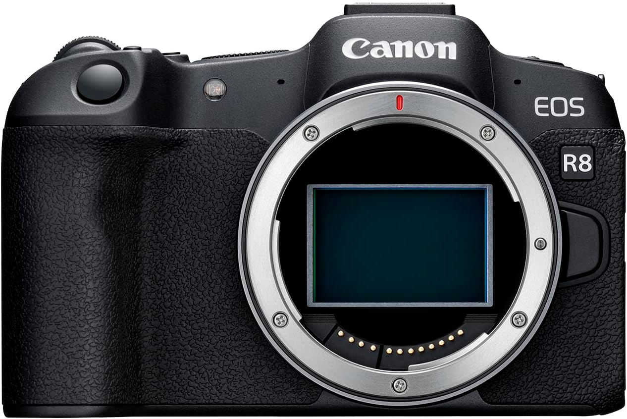 Canon EOS R8 Full-Frame 24.2 MP Mirrorless Camera Body | 4K Full HD Video Recording | (Black)