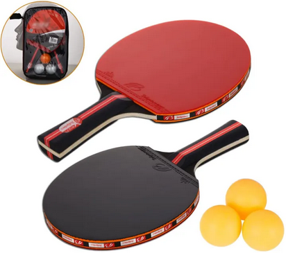 2Pcs bat Table Tennis Racket with 3 Balls Best Quality- Sold By Best Supplier || Sold By Watch House