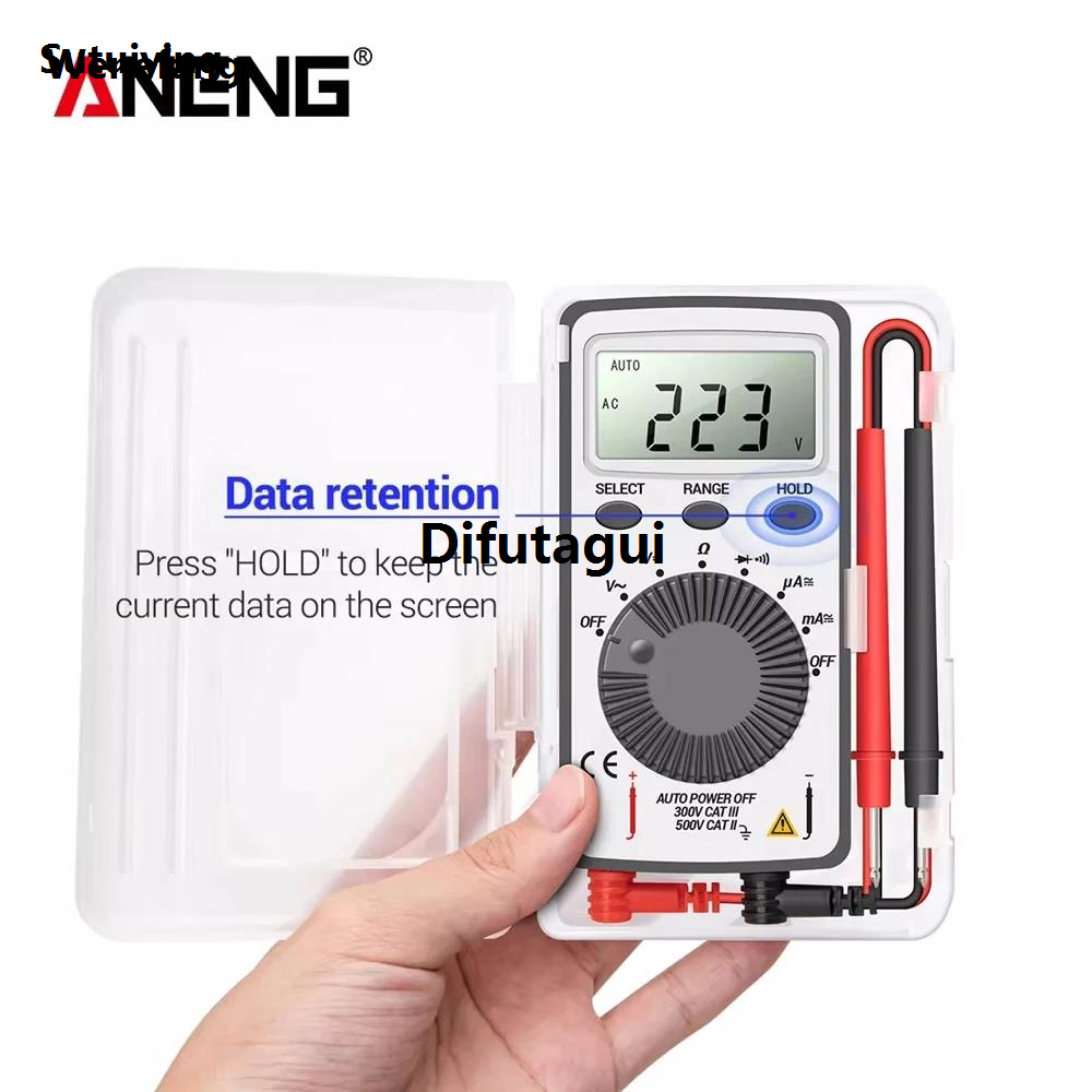 Difutagui Wenefang Sutuiying ANENG AN101 Mini Digital Multimeter Multimetro Tester DC/AC Fifty Fashion percent discount High Quality Voltage Current Lcr Meter Pocket Professional Testers