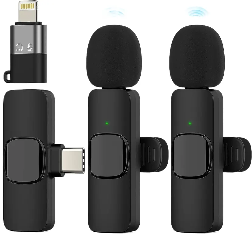 K9 Wireless Collar Mic iPhone/Android & Type C Supported Wireless Microphone