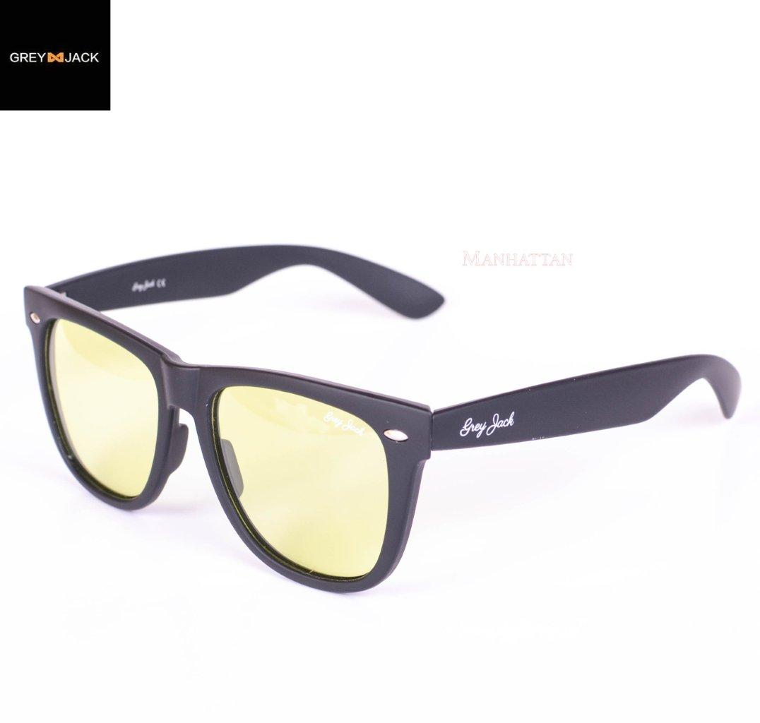 Polarized 400% UV Yellow Night Vision Wayfarer Sunglasses Shades for Men