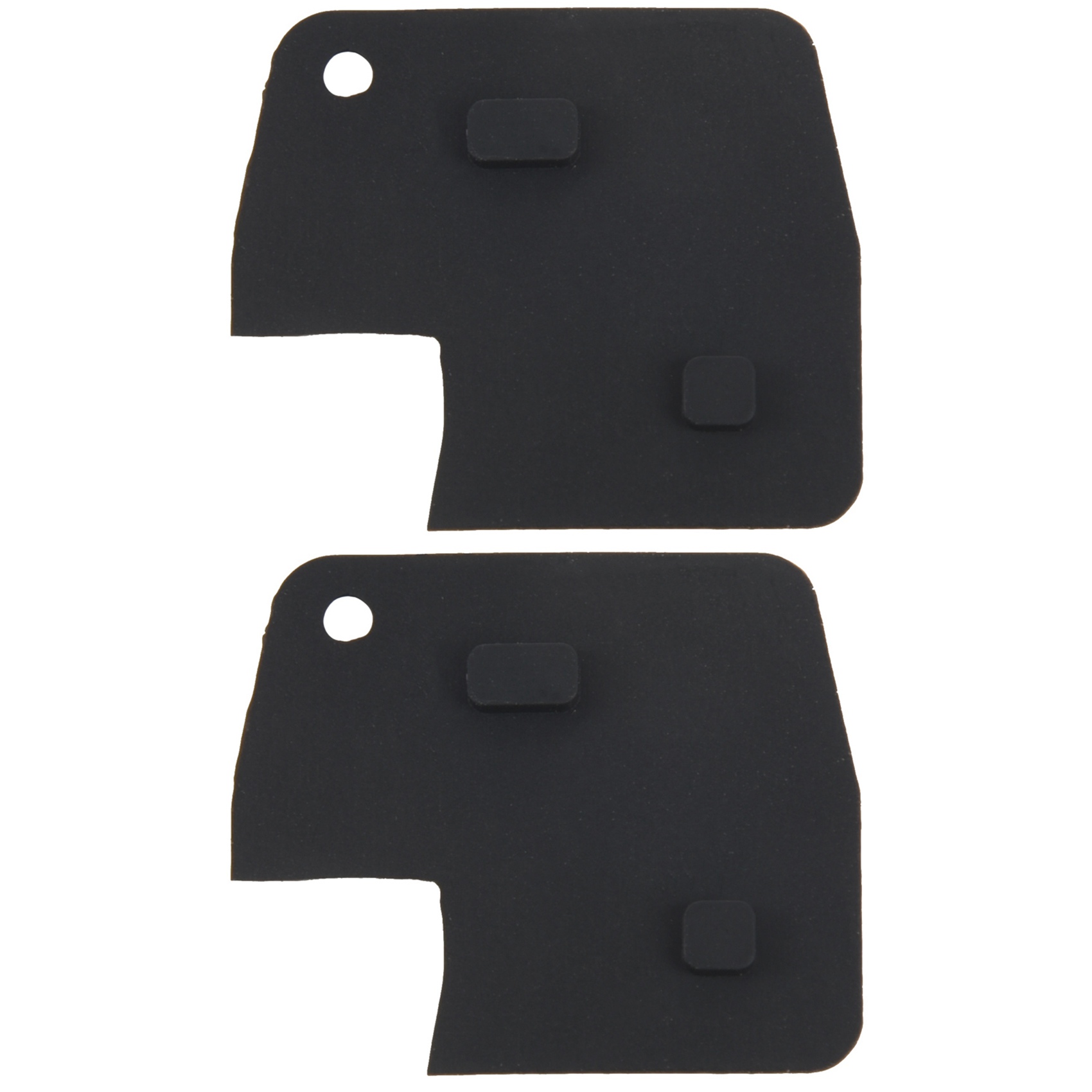 FORIDE 2X 2 Keys Rubber Button Key Remote Control For Yaris Mr2 Celica