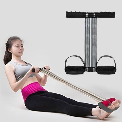 Tummy Trimmer Hand Gripper Chest Expander 3 in 1 Pull-up Bars Spring Exerciser Elastic Sit Up Pull Rope Home Fitness Equipment
