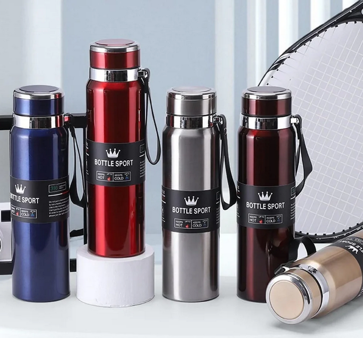 SNS Stainless Steel Tea Water Bottle | 316 Stainless Steel 1000 ML Vacuum Flask