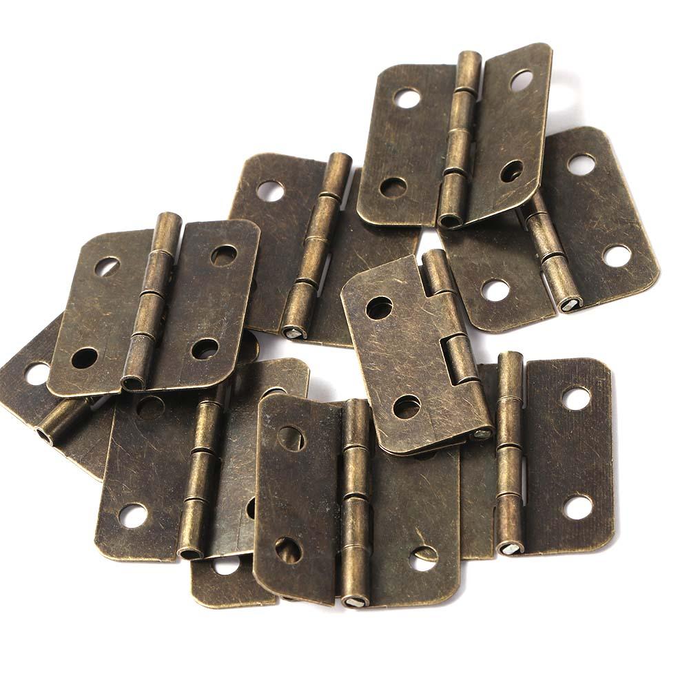 Retro Mini Wooden Box for Furniture Model Making Houses Cabinet Accessories Jewelry Box Hinges Hardware Door Hinges