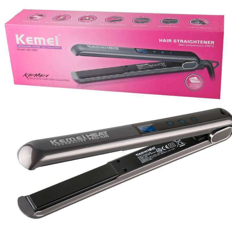 450℉ Touch-Screen flat Iron professional hair straightener fast electric straightening ceramic titanium plate Styling Tools