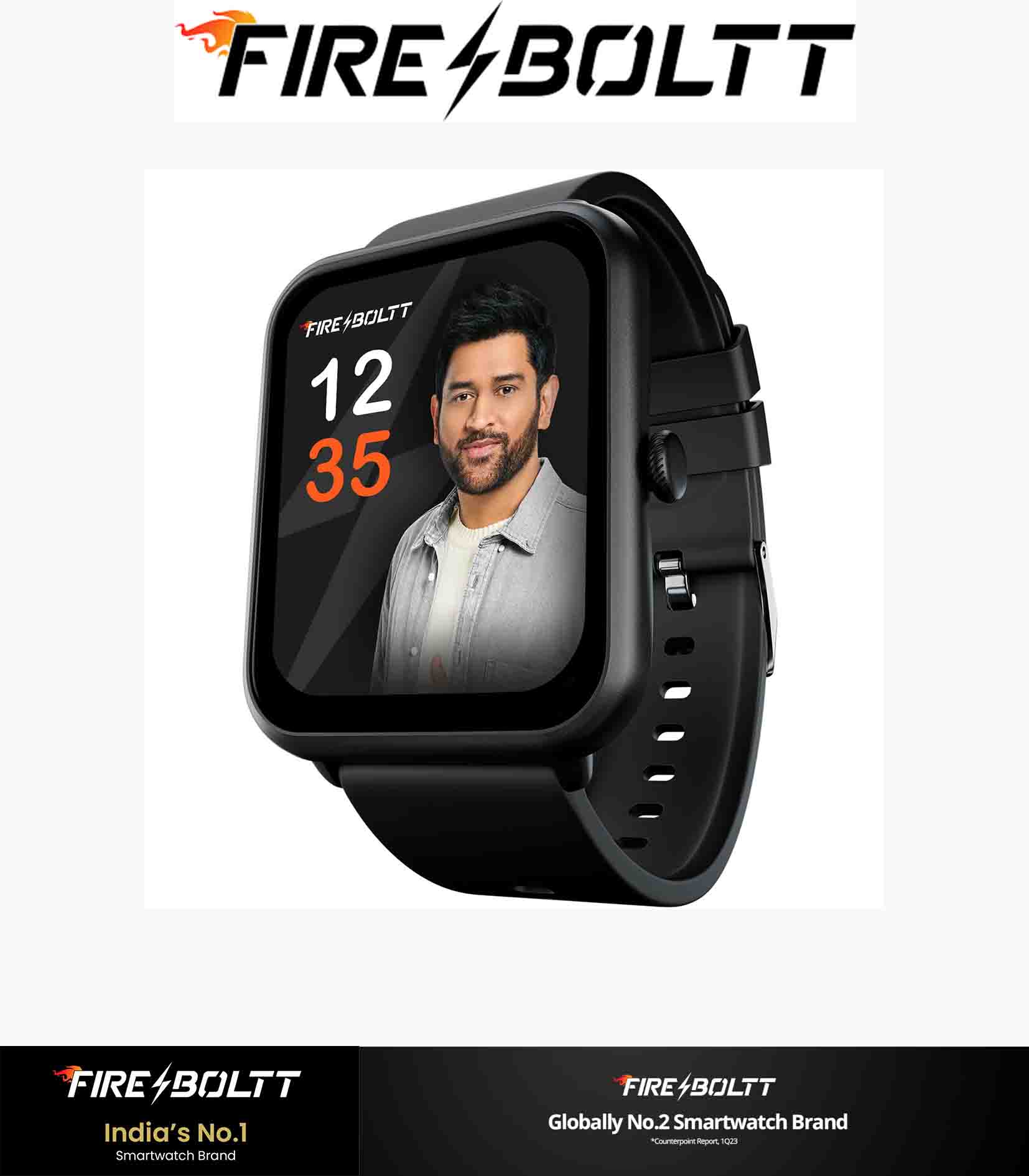 Fire-Boltt Ninja Call Pro Plus Smart Watch 1.83 inch with Bluetooth Calling, AI Voice Assistance, 100 Sports Modes IP67 Rating