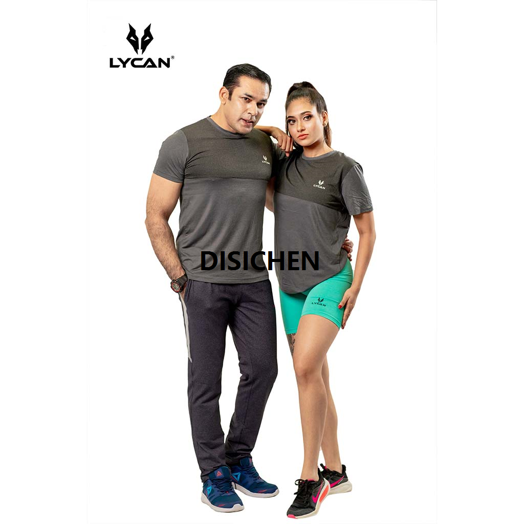 DISICHEN Lycan unisex Two Tone Dri-Fit T-shirts-Grey 2025 New