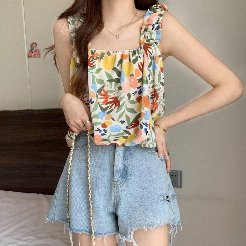 New Summer Sling Spice Girls Sexy Vest Casual Sweet Short Top Street
