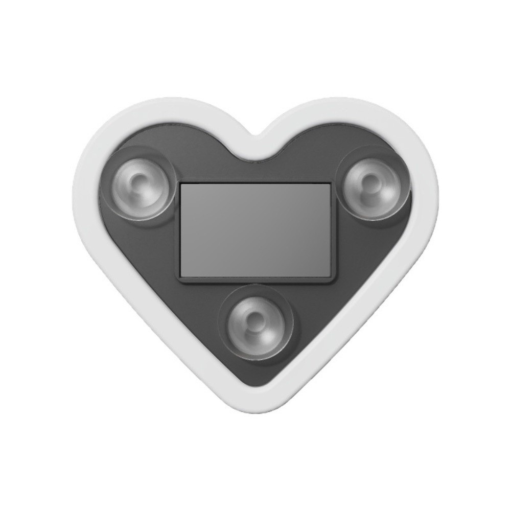 Portable Plastic Solar Window Light Solar Powered Heart-Shaped Car Neon Light Suction Cup Wireless Car Tail LED Light Vehicle Decoration