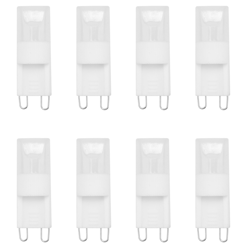 OUMERY 8X G9 Warm White LED Bulb Lamp Light High Power Projector 1W AC 220-240V HOT