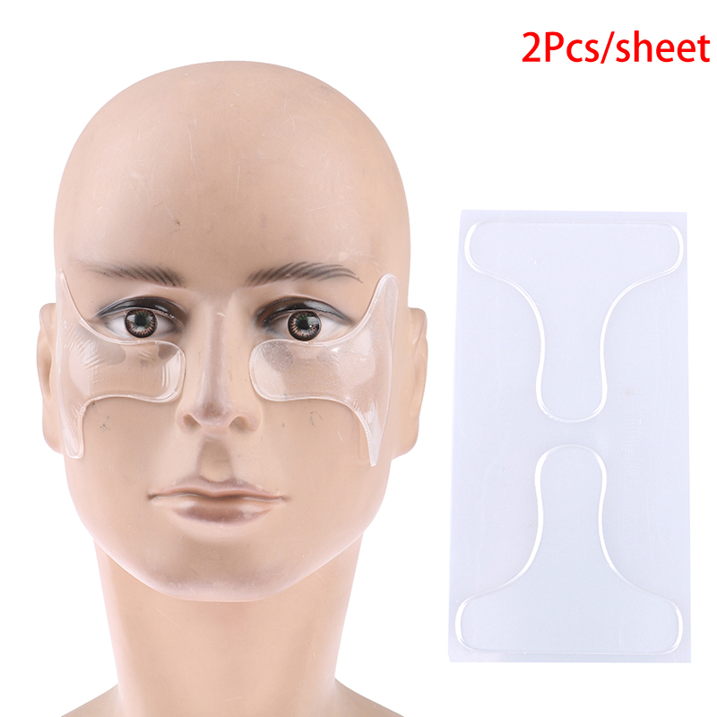 HOT 1Pair Reusable Face Lifting Anti Wrinkle Eye Face Pad Silicone Overnight Remove Lines Facial Beauty Tool