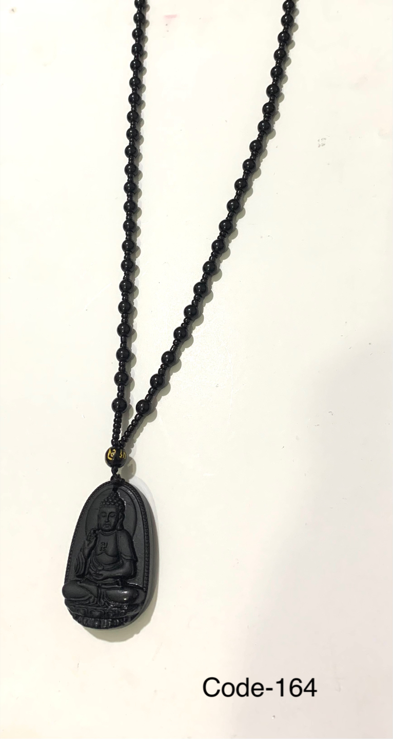Stone Buddha Locket(Black)
