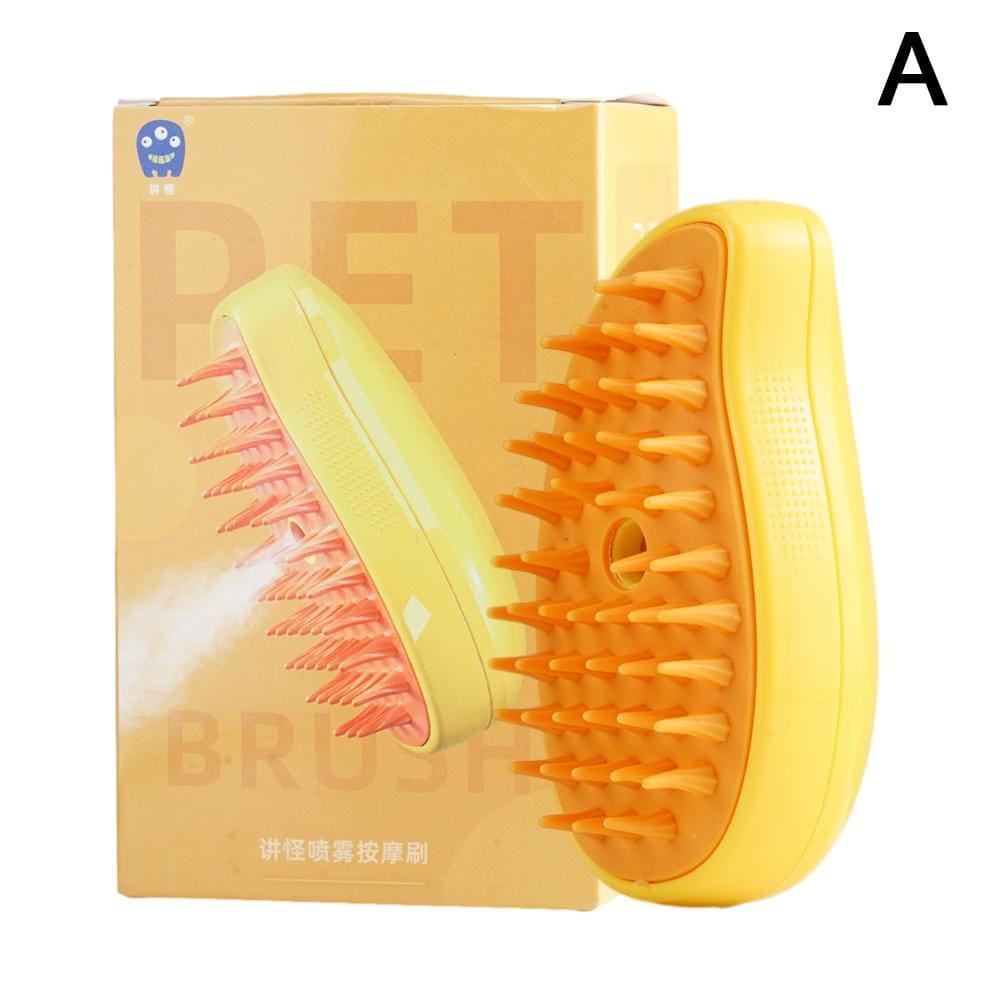 3 In 1 Steamy Pet Brush cat and dog Hair Brush