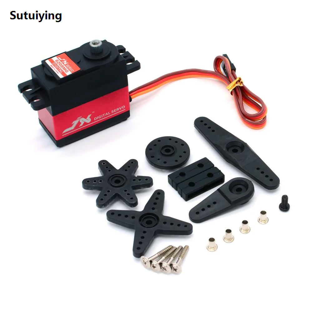 Sutuiying JX Servo PDI-6208MG 8kg 120 Degree High Speed Metal Gear 【2025 Version】 Digital Coreless Standard Servo Motor for RC Car Model