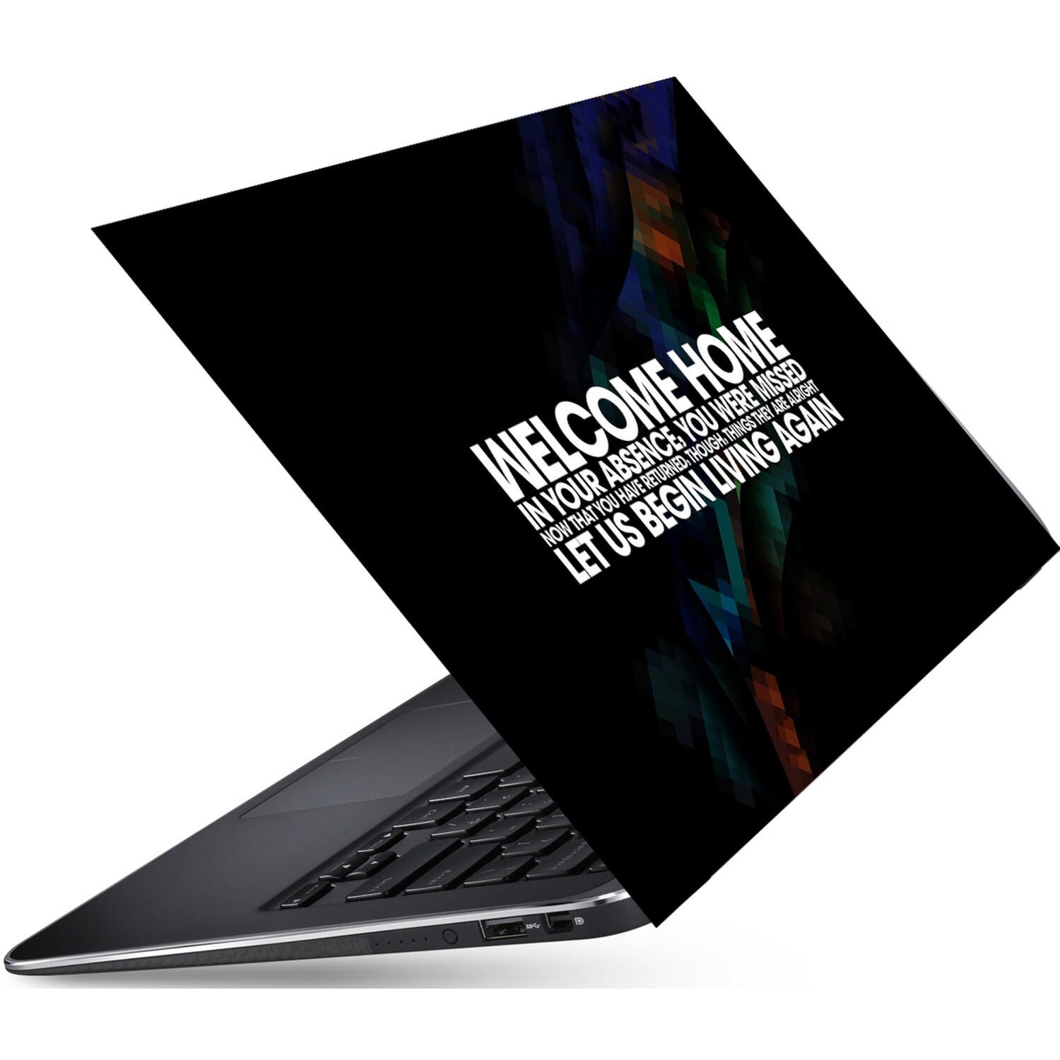 Laptop Sticker DELL White Color