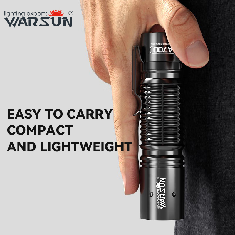 Hot Selling Warsun 18650 Flashlight Emergency Torch Type C Rechargeable Small Portable Lantern Hand Lamp Long Shot Camping Light 800 lumen