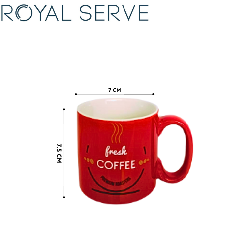 Red Coffee Mugs Kardinal Royal Serve -Set of 6 pcs