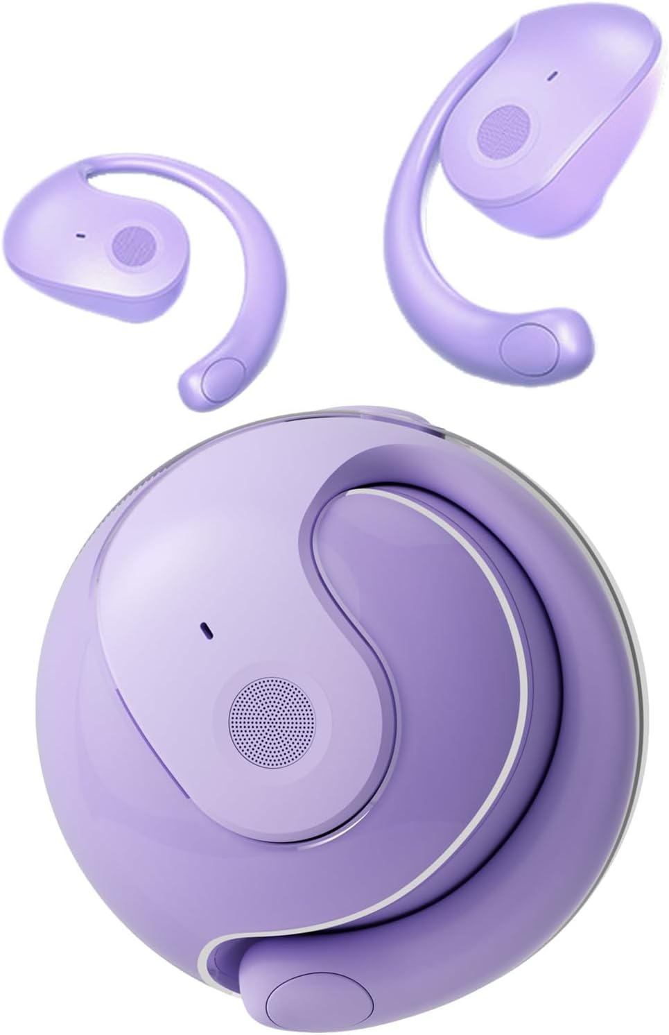 Coconut Bluetooth Headset, Wireless, Bluetooth 5.4, White, In Ear, Open Ear, Noise Cancelling for Voice Calls, Sport, 5 Hour Battery, IPX5 Waterproof