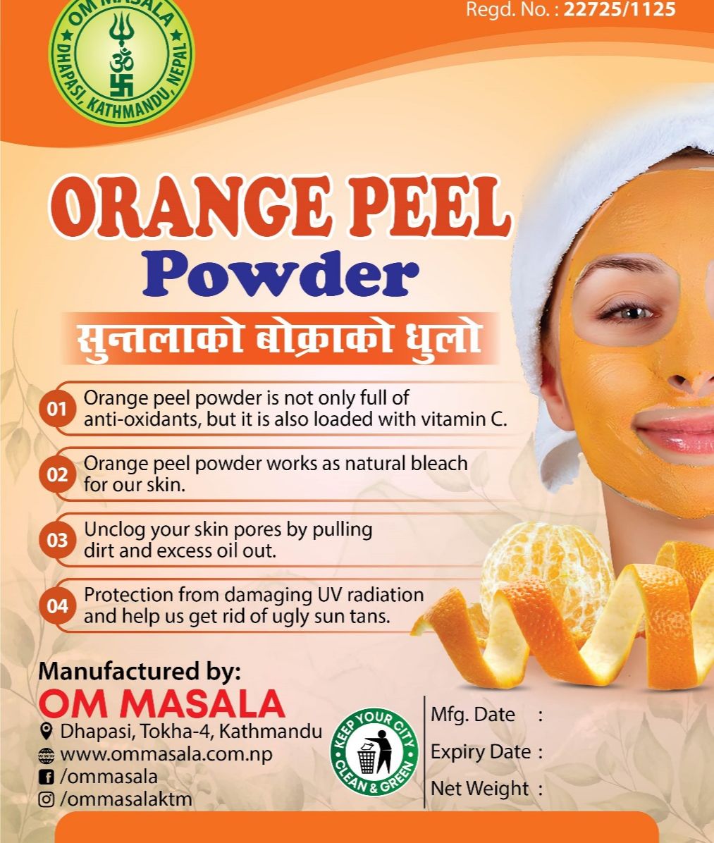 Orange Peel Powder For Skin - 100g
