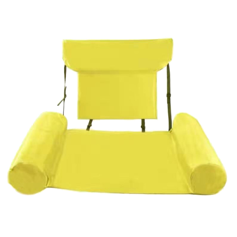 OUMERY Pool Float Chair, Adult Inflatable Pool , Foldable Portable Float Seat, Pool Party Summer Water Fun Blue
