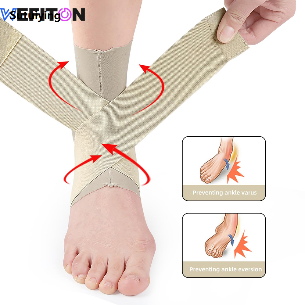 1PC Brace With Adjustable Compression Support Strap Achilles,Joint Pain Relief.Ankle Wrap for Women Men,Sprained Ankle