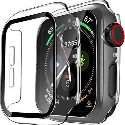 Apple Watch (All Series ) 44 mm Full Silicon TPU Case With Glass